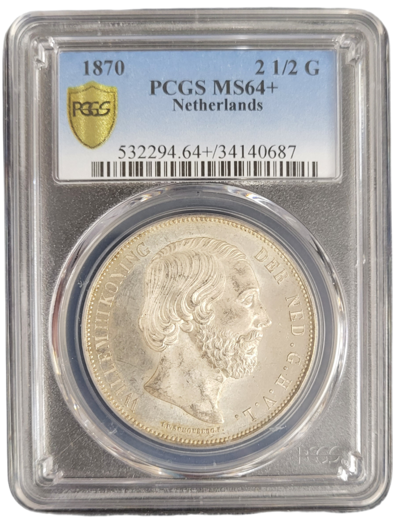 Unieke Gulden Ms Pcgs Munten