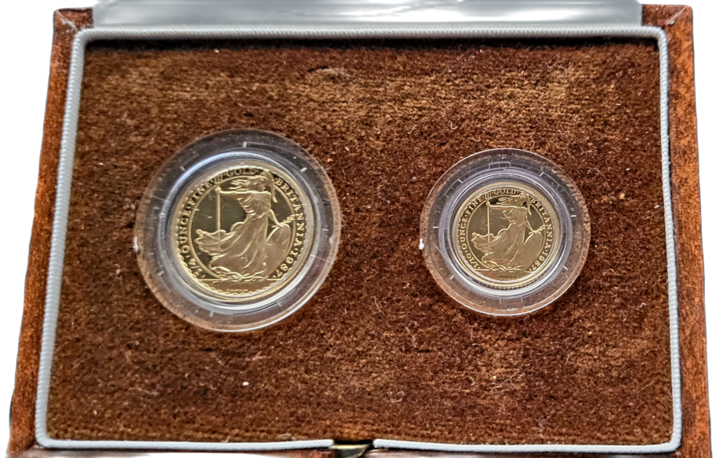 Gouden Britannia Proof Set 1987 1 4 Oz 1 10 Oz 101munten