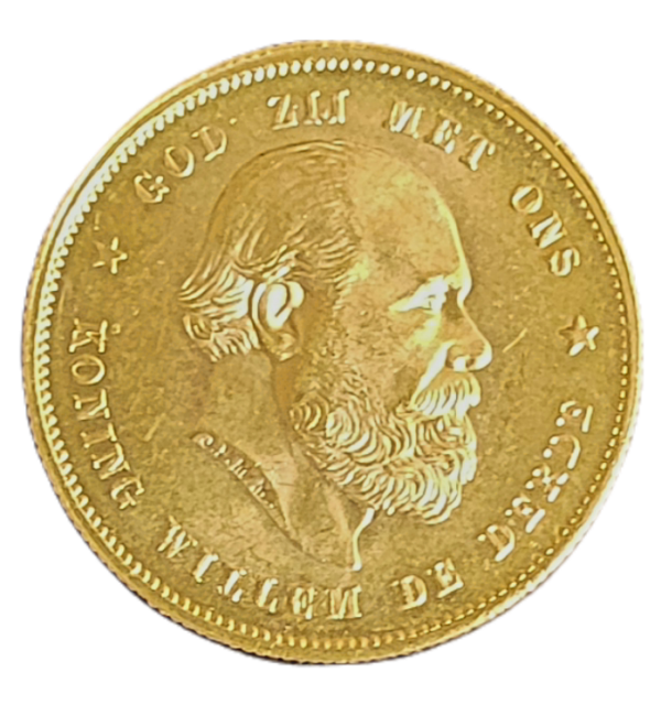 Gouden 10 Gulden Willem III