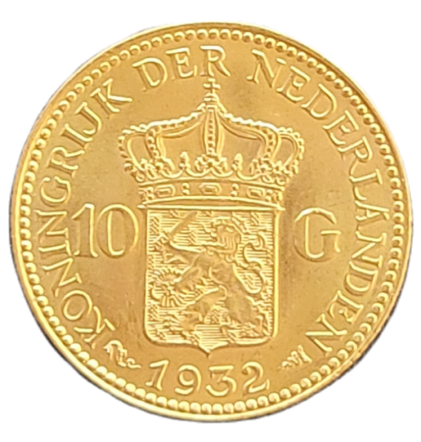gouden tien gulden wilhelmina 1932