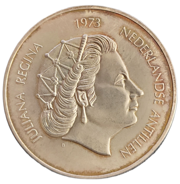 Nederlandse Antillen 25 Gulden 1973 back