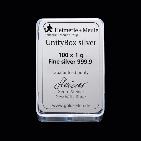 UnityBox Zilver 100 x 1 gram achterkant