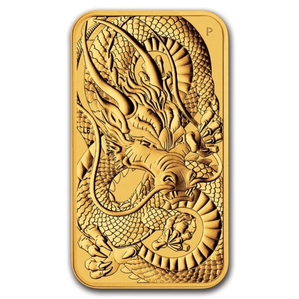 1 oz gouden muntbaar - Rectangle Dragon 2021