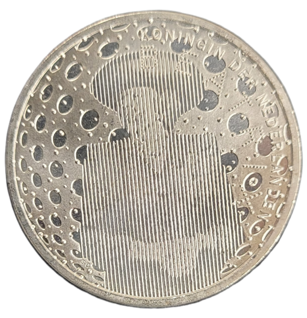 Nederlandse zilveren 5 euro back