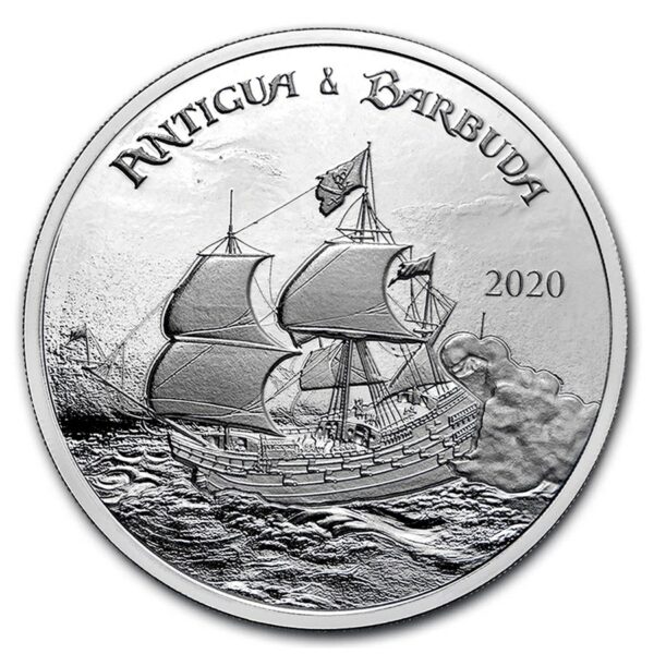Antigua en Barbuda Rum Runner 1 oz 2020 voorkant 101munten