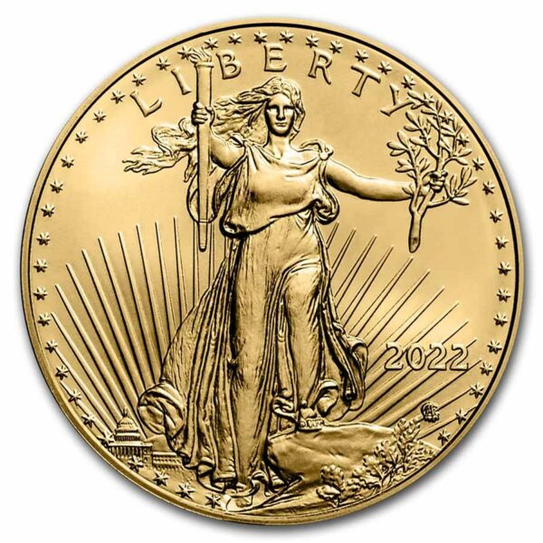 Goud Am.Eagle 1 oz 2022 front 101munten