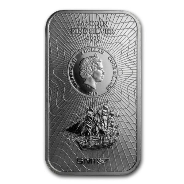 Cooks Island 50 gram muntbaar zilver