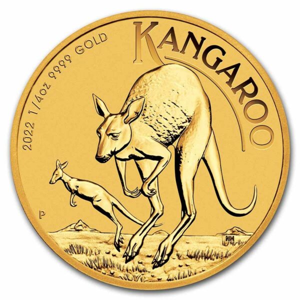Gouden Kangaroo Nugget 1/4 oz 2022