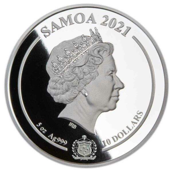Samoa Aztec 5 oz 2021 achterkant 101munten