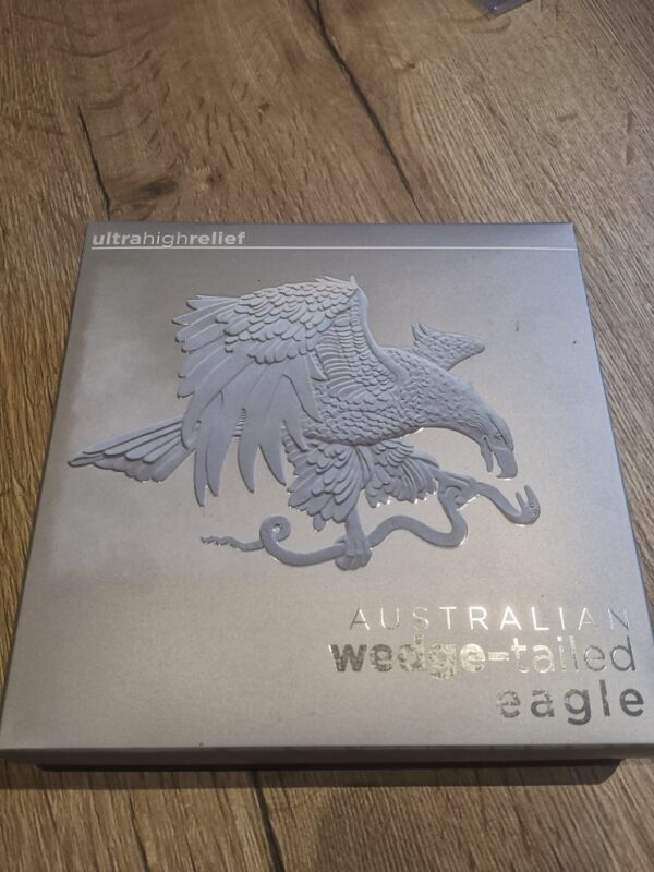 Wedge Tailed Eagle 10 oz 2021 Ultra High Relief Proof doos 101munten