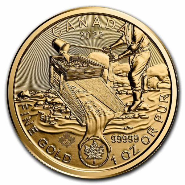 Gold Rush Prospecting for Gold 1 oz 2022 voorkant zonder card 101munten