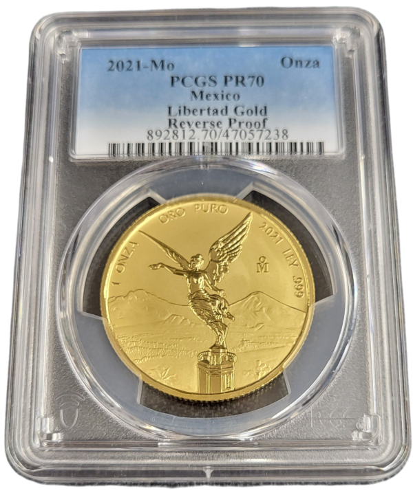 Gouden Mexican Libertad 1 oz 2021 Reverse Proof front