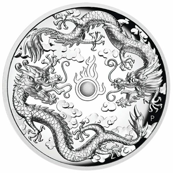 Double Dragon 2 oz 2019 Proof High Relief