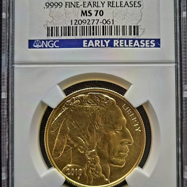 Gouden American Buffalo 1 oz 2010 NGC MS70