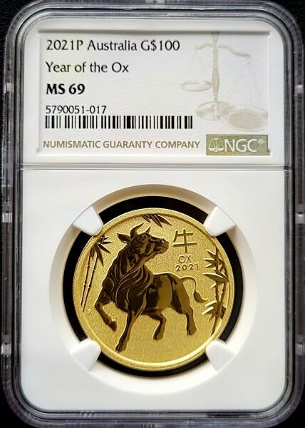 gouden lunar III -year of the ox