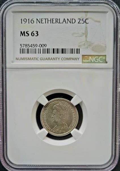 25 cent 1916 MS63