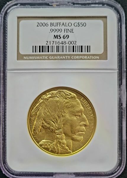 Gouden American Buffalo 1 oz 2006 NGC MS69