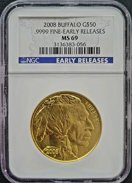 Gouden American Buffalo 1 oz 2008 NGC MS69