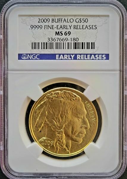 Gouden American Buffalo 1 oz 2009 NGC MS69