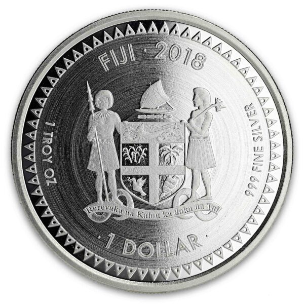 Fiji Pacific Dollar 1 oz 2018 back 101munten