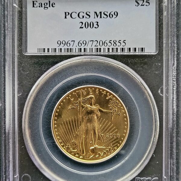 Gouden American Eagle 1/2 oz 2003 PCGS MS69