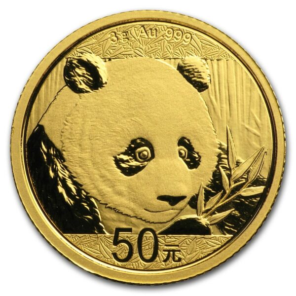 gouden china panda 3 gram 2018