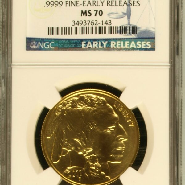 Gouden American Buffalo 1 oz 2011 NGC MS70