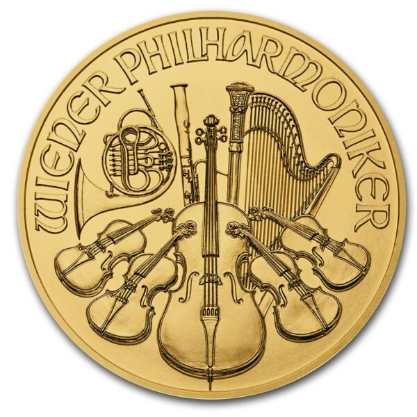 Gouden Wiener Philharmoniker 1 oz 2020 back 101munten