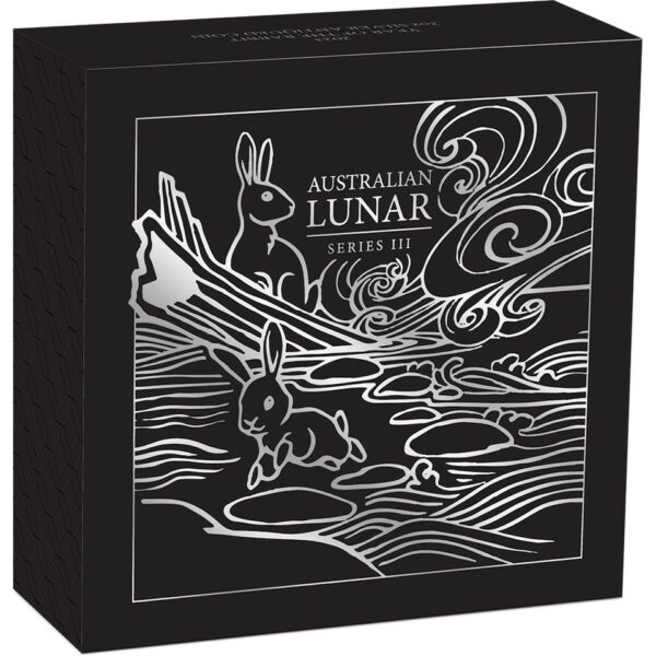 2 oz silver Lunar 3 year of the rabbit antique 101muntennl