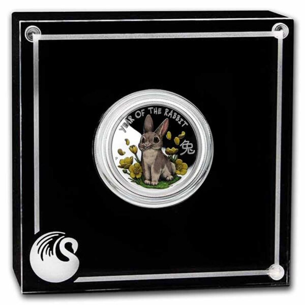 year of the rabbit 0.5 proof Tuvalu 101muntennl showcase