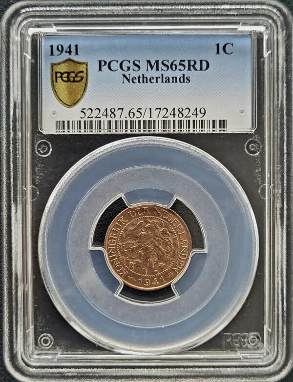 1 Cent 1941 PCGS MS65RD 101muntennl front