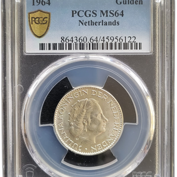 1 gulden 1964 zilver gecertificeerd
