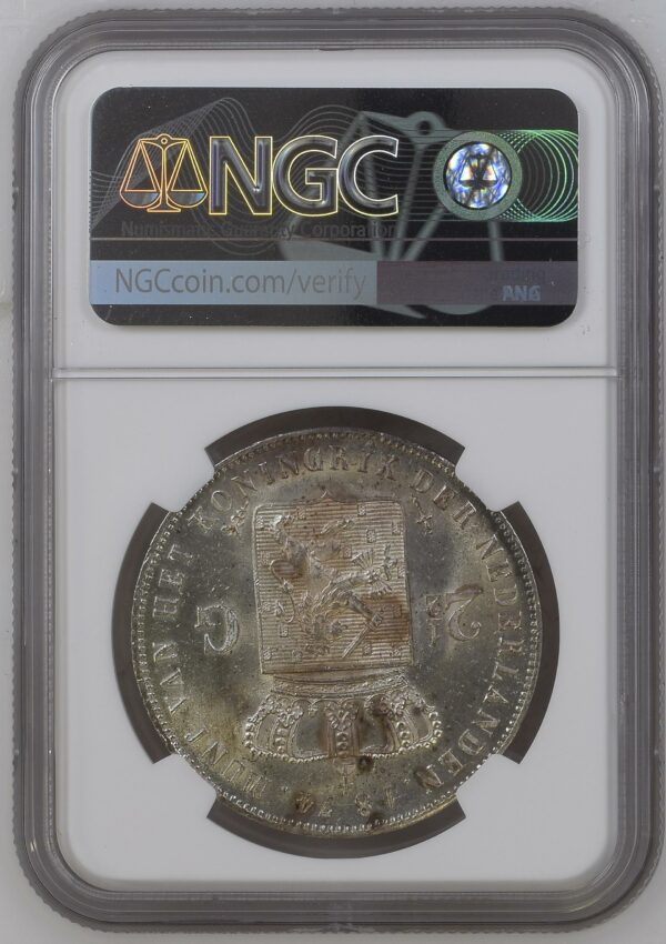 2 1/2 gulden 1874 scabbard MS63 NGC obverse