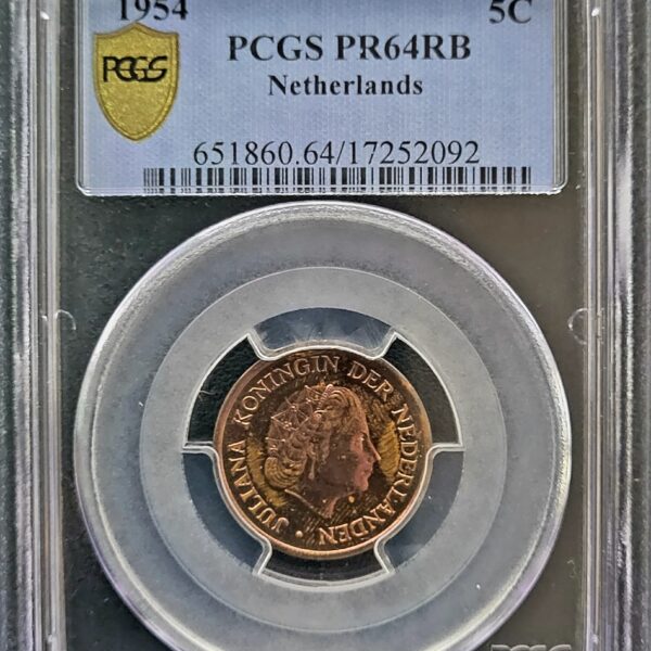 5 Cent 1954 Proof PR64RB