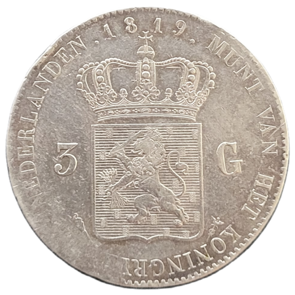 3 gulden 1819 utrecht