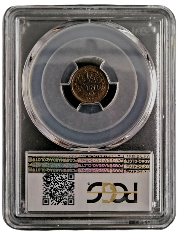 0.5 cent 1915 MS64 Blackened PCGS.1