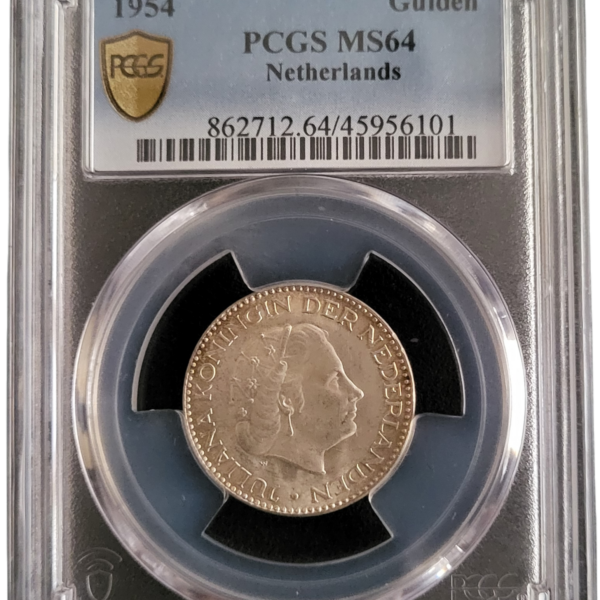 1 gulden 1954 MS64 PCGS