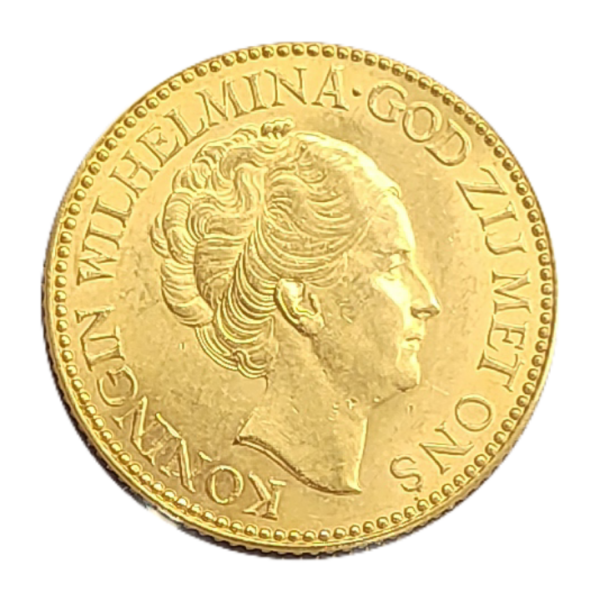 10 gulden goud 1925B back