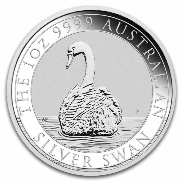 2023 australia 1 oz silver swan bu 273245 slab front