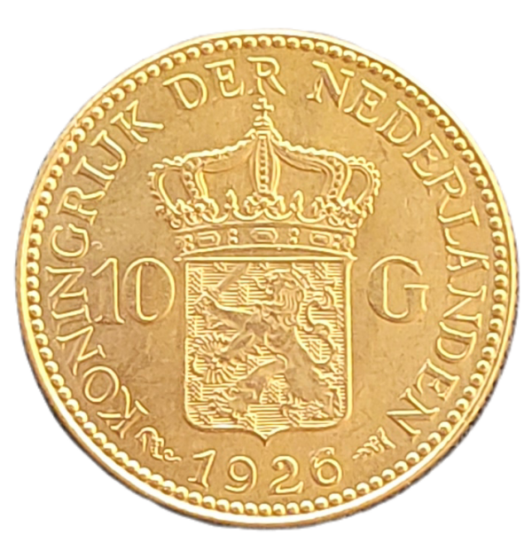 Gouden 10 gulden Wilhelmina 1926