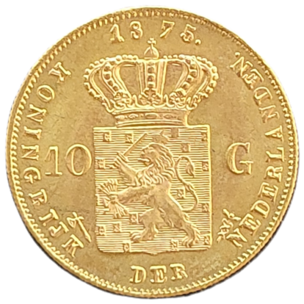 Gouden tien gulden Willem III 1875