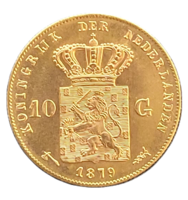 Gouden tien gulden Willem III 1879