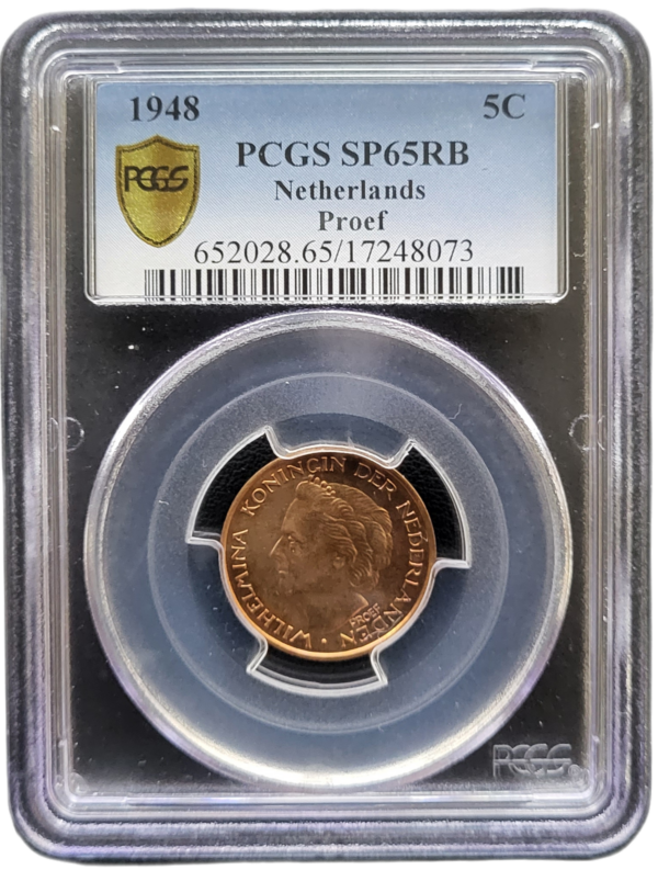 5 cent sp65rb 1948 proef voorzijde