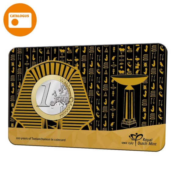 Coincard 1 Euro 2023 Toetanchamon voorzijde