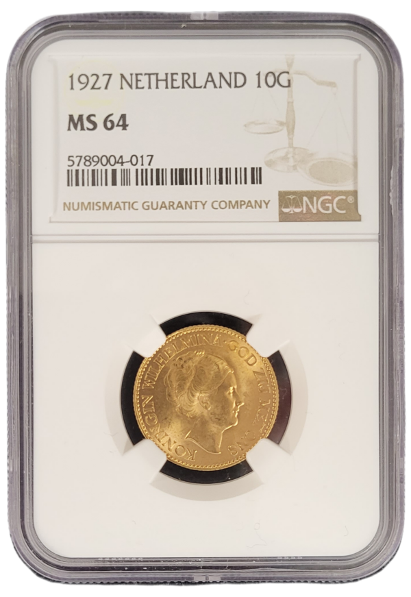 Gouden 10G NGC MS64 Front