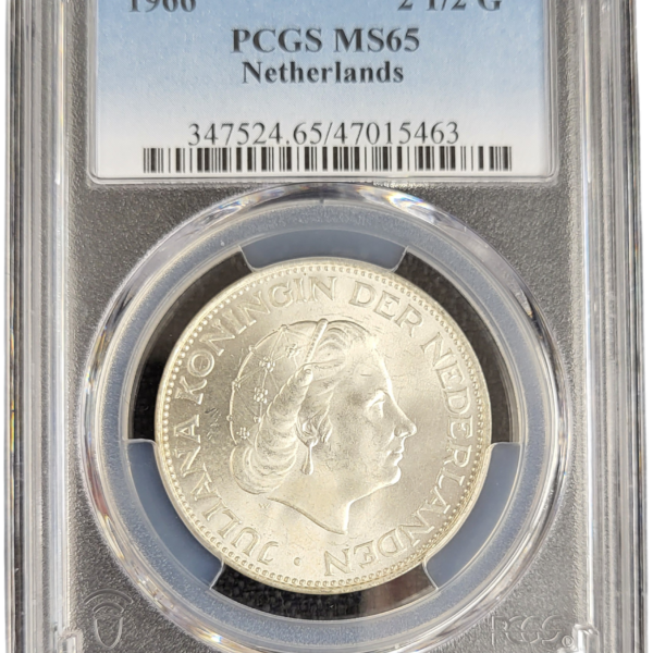 Zilveren 2 1/2 gulden 1966