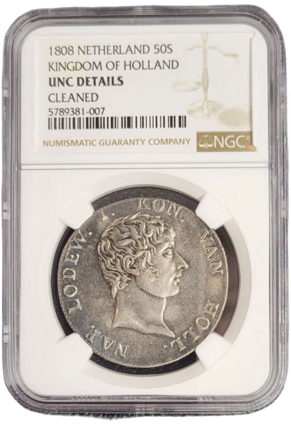 Koninkrijk Holland 50 stuiver 1808 Lodewijk Napoleon NGC front