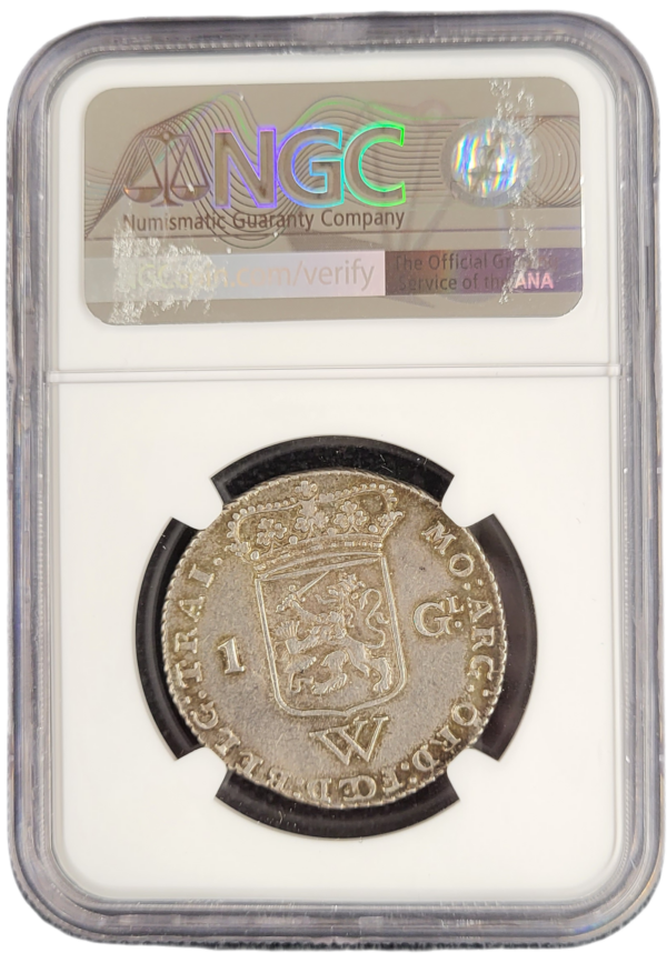 Nederlands West Indie Utrecht 1 gulden 1794 NGC back