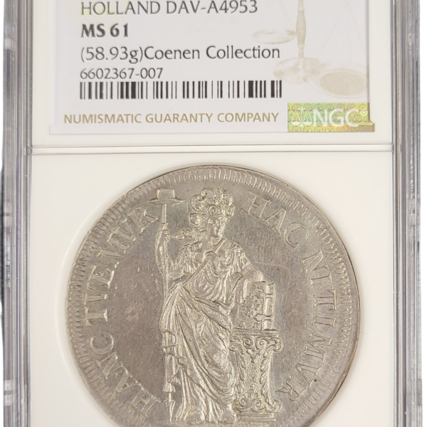 Provincie Holland 3 gulden 1684 piedfort NGC gecertificeerd MS61