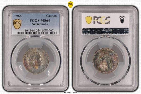 1 gulden 1966 MS64 PCGS